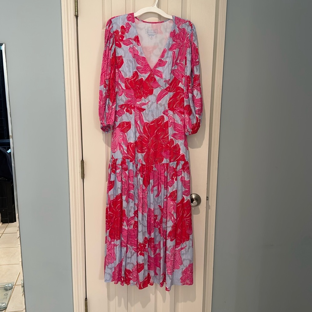 Vineyard vines, Kentucky Derby midi dress, size 4